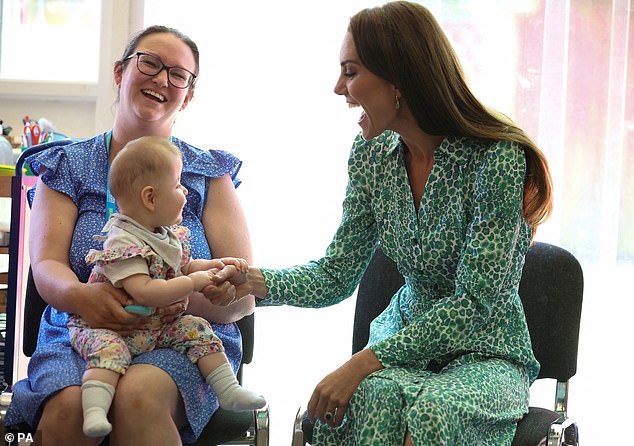 Kate's work on early years development has been central to her royal work in recent years (pictured in June)