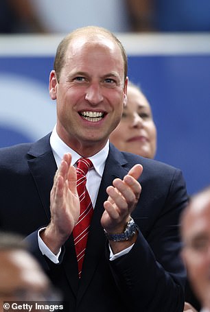 Prince William joins the crowds in Bordeaux during the Rugby World Cup in France