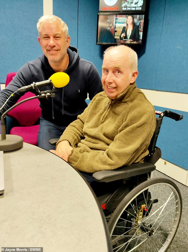 Mr Morris speaks on BBC Local Radio.  The surgery also affected his vision, and he now sees only his right side of the field of vision