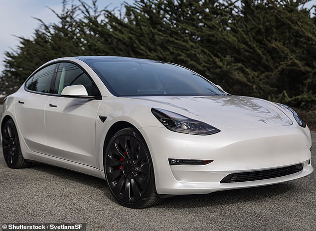 A Tesla Model 3 costs about $60,000 and is an entry-level Tesla model (photo)