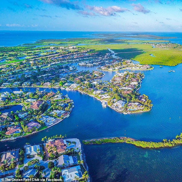 Key Largo's hideaway boasts a Navy, three 'championship' golf courses and its own private airport with security reportedly so tight that even visitors are fingerprinted