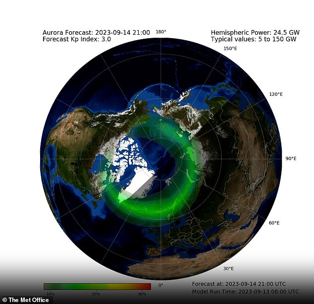 If you missed last night's screening, the good news is that the Met Office says there is a chance it will be visible to many Britons again tonight