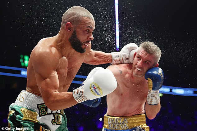 Eubank Jr (left) got revenge on Liam Smith (right) in their re-match earlier this month