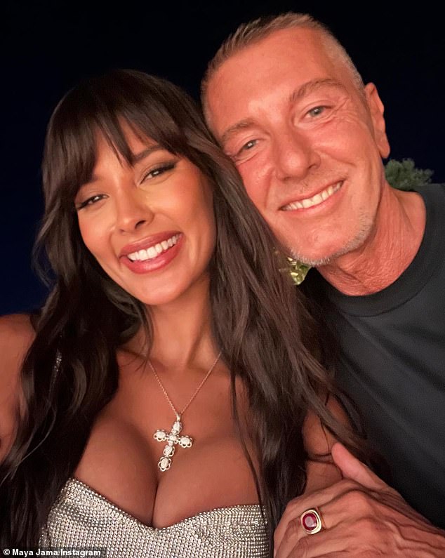 Friends: The TV presenter, who is famous for presenting the ITV2 reality series, posed for selfies with Dolce himself at the brand's decadent unveiling of their latest Alta Moda collection in Puglia