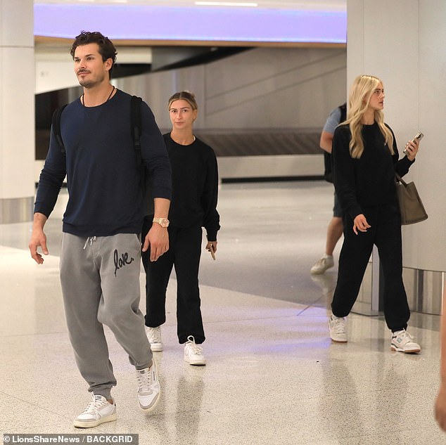 The group is all there: Gleb Savchenko, Emma Slater and Rylee Arnold were also spotted at LAX