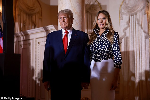 Melania Trump has rarely been seen in public over the past year.  They will be seen together at Mar-A-Lago in November 2022