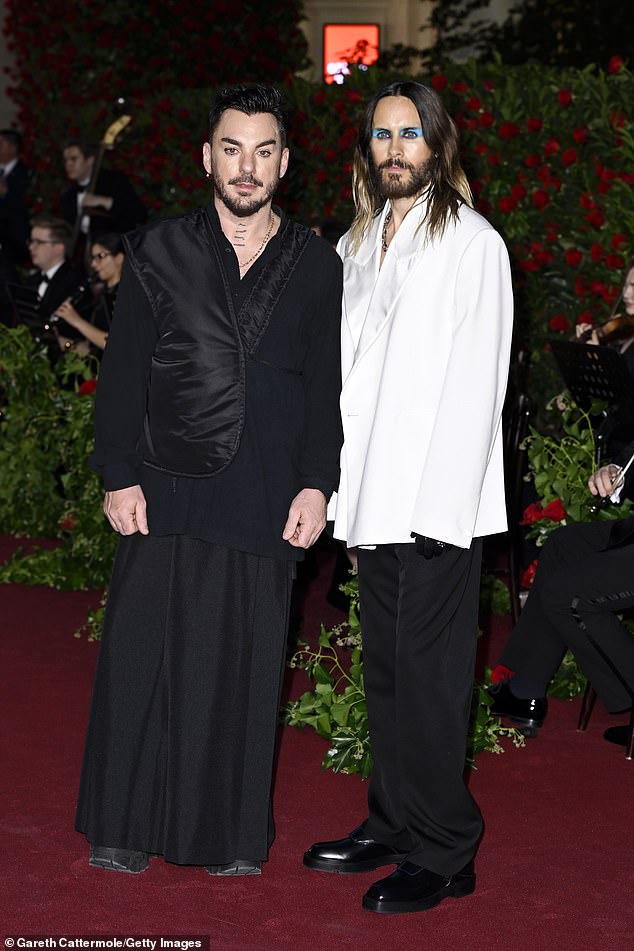 Siblings: He was joined on the red carpet by his brother Shannon Leto