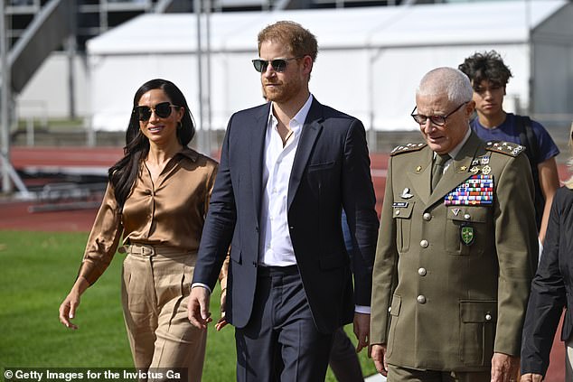 Meghan was wowed by the all-brown ensemble as she stepped out