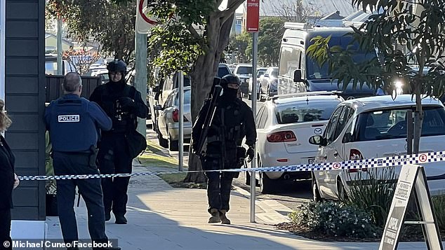 In the photo: police at the units