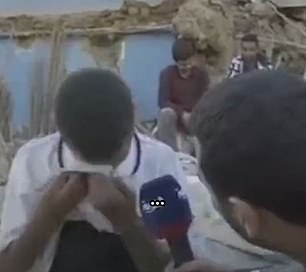 The teenager was interviewed following the earthquake in Morocco last week