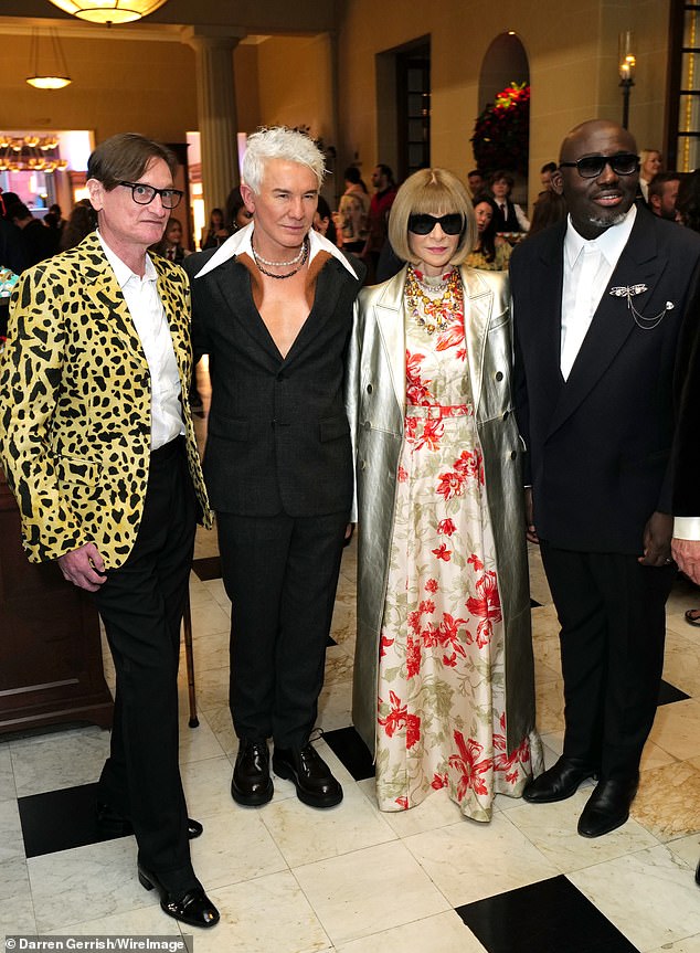 Most famous faces in fashion: (L-R) Hamish Bowles, Baz Luhrmann, Anna and Edward