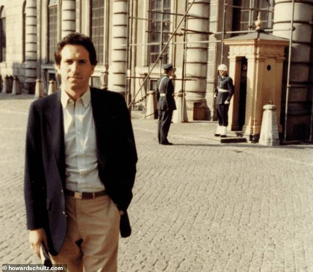 Schultz is seen in Italy in 1983, on a research trip.  Upon his return, he tried to convince the three founders of Starbucks to offer traditional espresso drinks in addition to whole bean coffee