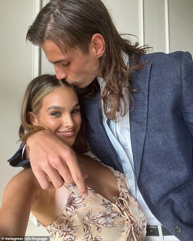 Poulter and Guggenheimer are an AFL glamor couple and fans can't wait to see more of their antics on her social media channels