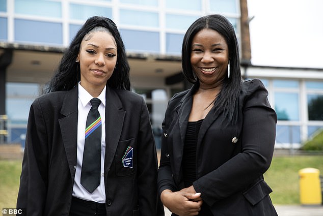 Pictured: Jayliyah and Marie Gentles helping our teens.  When the cameras repeatedly returned to Beacon Hill Academy in Dudley, and the same problems returned, we got a real sense of how heroically patient the teachers must be.