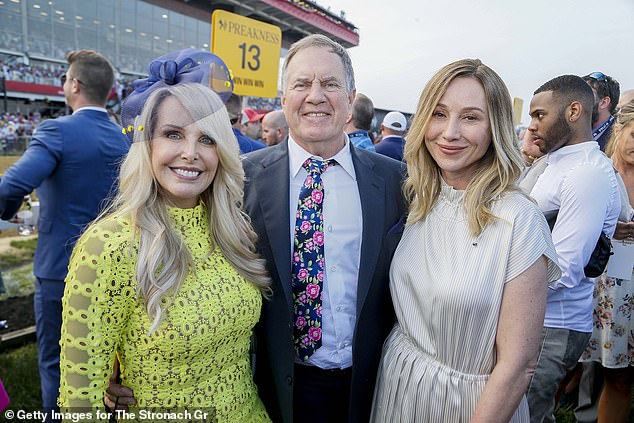 Belichick (C) was previously married to Debby Clarke Belichick (far left) from 1977 to 2006.