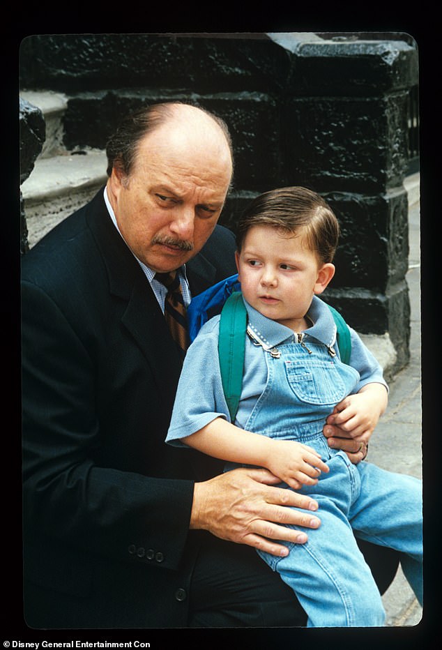 Austin played Theo Sipowicz on NYPD Blue for seven seasons;  he played the son of Detective Andy Sipowicz, who was played by Dennis Franz;  pictured 1999