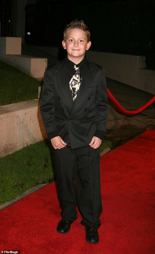 NYPD Blue child star Austin Majors died of an accidental fentanyl overdose, it has been revealed;  pictured in 2005 in LA