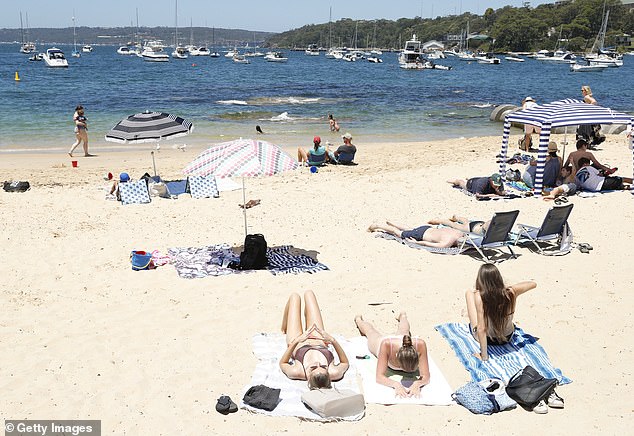 High temperatures combined with sunny skies will lead to a warm weekend in Sydney (photo, Balmoral Beach)