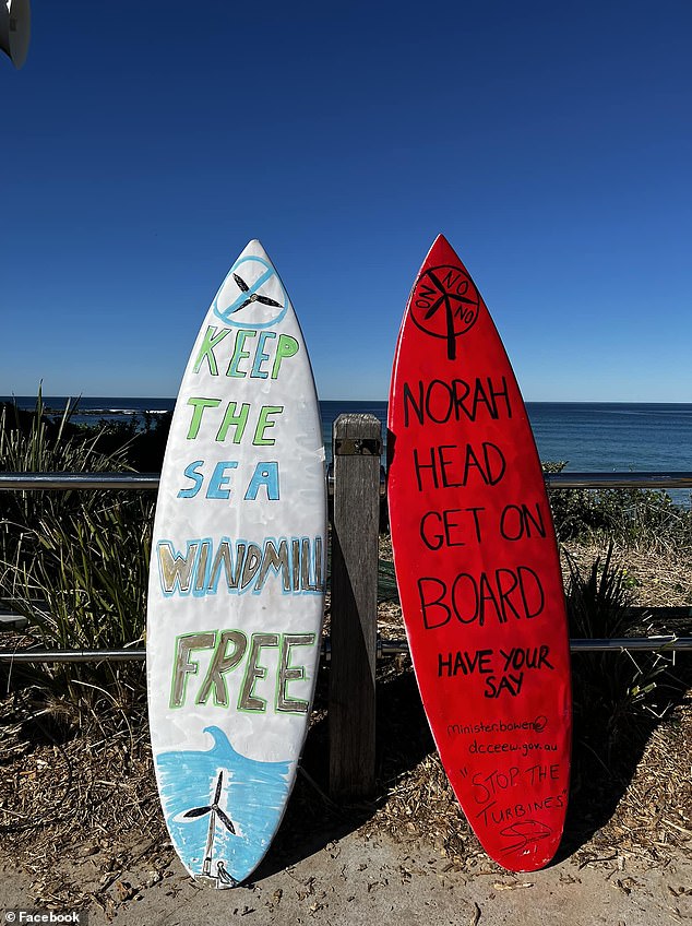 Locals say the wind turbines will destroy their coastline and destroy tourism and wildlife