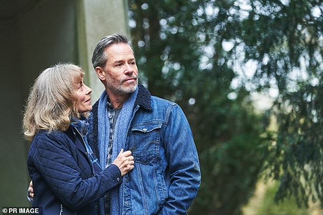 Reunited: Mike Young (Guy Pearce) has reunited with Jane Harris (Annie Jones) in the soap, which returns next week