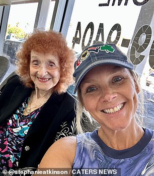 Stephanie, 47, (pictured right) organized the trip for her grandmother, who said she wanted to see her sister for the last time