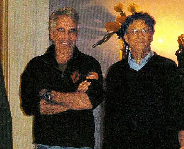 Gates says he 'made a big mistake' meeting Jeffrey Epstein for fundraising dinners.  Above, the pair are pictured together at Epstein's Manhattan mansion in 2011