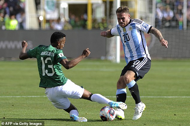 Liverpool stars were in action around the world, with Alexis Mac Allister (pictured) playing in Bolivia