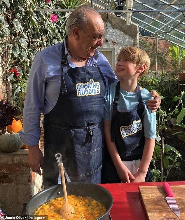 Following in Dad's Footsteps: Buddy has become a huge hit online thanks to his Cooking Buddies series, which has racked up millions of hits