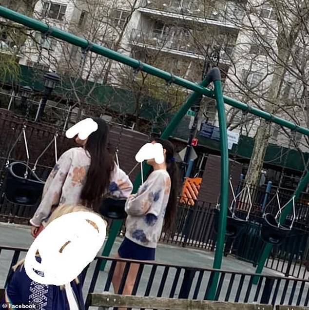 They have been photographed returning to the playground after being asked to stay away