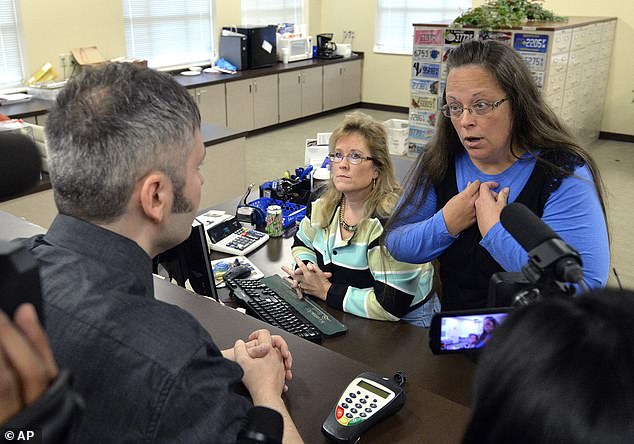 The case first attracted national media attention after Ermold and Moore showed up at Davis' office asking for a marriage license, with news cameras in tow.