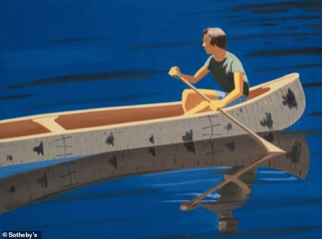 The Alex Katz figure canoe, which was completely painted in 1947, will cost between $1 million and $1.5 million.