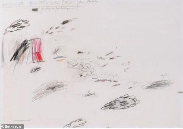 Ed Ruscha's 1993 Me Drawing of Gunpowder and Pastel will be advertised for $300,000 - $400,000