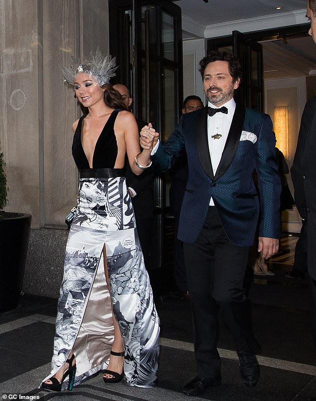 Brin and Shanahan, who started dating in 2015, made their public debut as a couple at the 2016 Met Gala, when they walked the red carpet together (pictured)