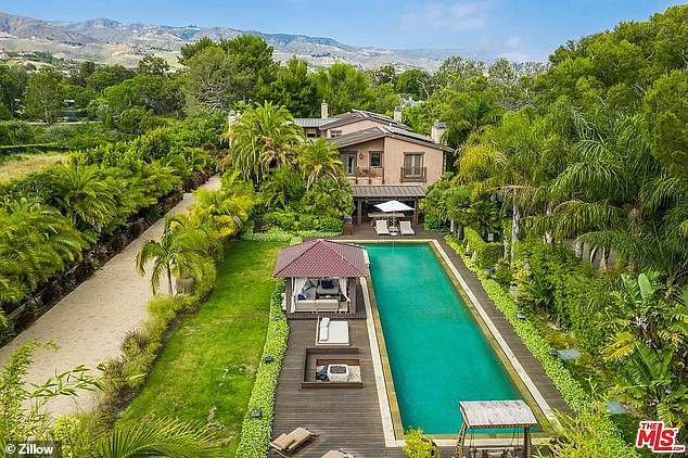 News of Brin's divorce from Shanahan came days after it was reported that the couple purchased a $13.5 million Malibu mansion (pictured) — once owned by Pink — in September 2020