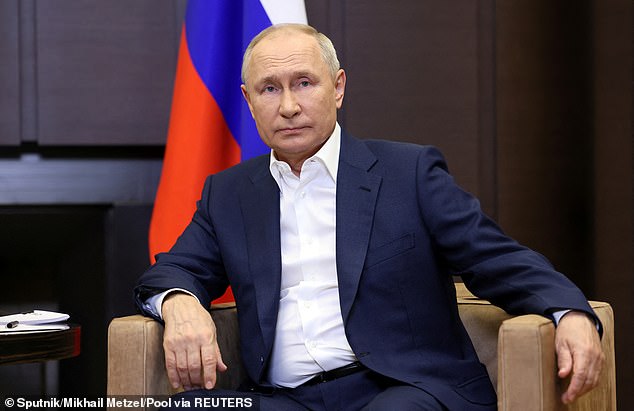 Vladimir Putin attends a meeting with Belarusian President Alexander Lukashenko in Sochi, Russia on September 15, 2023.  Putin is seeking re-election in the 2024 presidential election