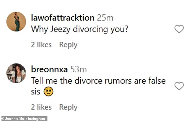 Shock: Others begged the television personality to: 'Please tell me the divorce rumors are false'