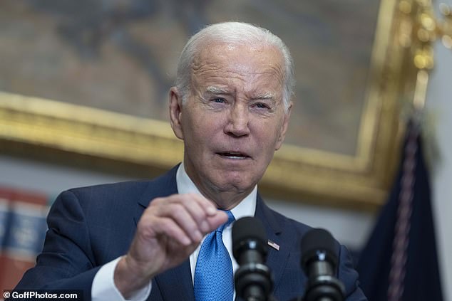 President Joe Biden, 80, speaks Friday about the United Auto Workers strike.  Recent polls show that a supermajority of Americans fear he is too old for a second term