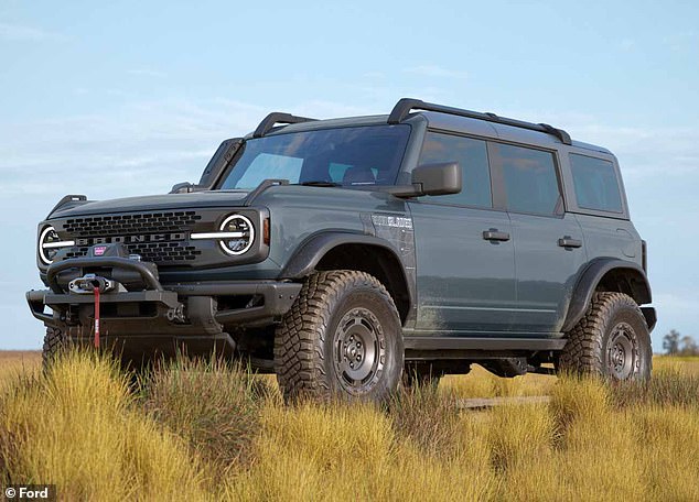 Ford's plant in Wayne, Michigan, employs 3,300 workers and produces Ford Broncos and Rangers.  Pictured is a 2024 Bronco