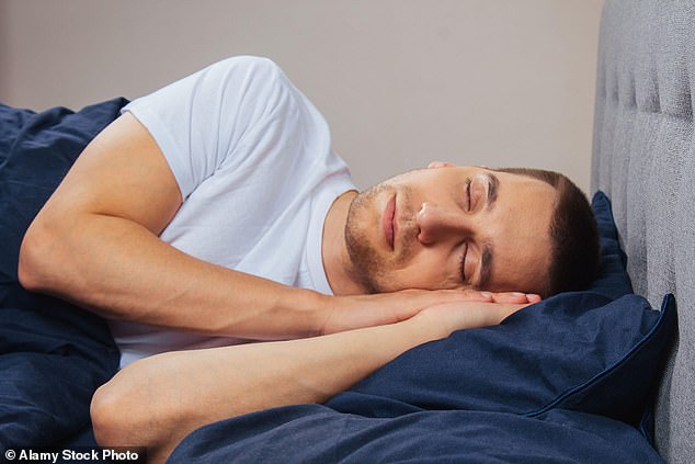 While one restless night won't do much damage, poor sleep night after night can increase the risk of dementia (Stock Image)