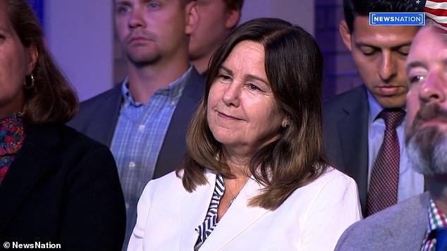 Pence's wife Karen was in the audience at his NewsNation town hall event on Wednesday