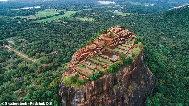 Dominic heard the crowing of peacocks while climbing to Sigiriya Rock (above), often called the Eighth Wonder of the World
