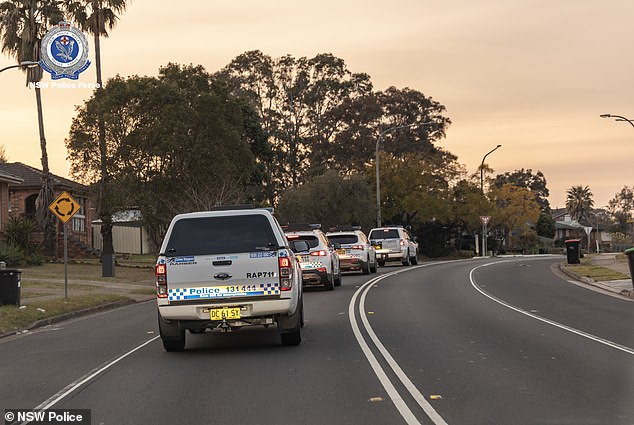 The raids by NSW Police are part of Strike Force Searle, a taskforce established in October 2022 to investigate the use of methylamphetamine by members of the Lone Wolf motorcycle gang.