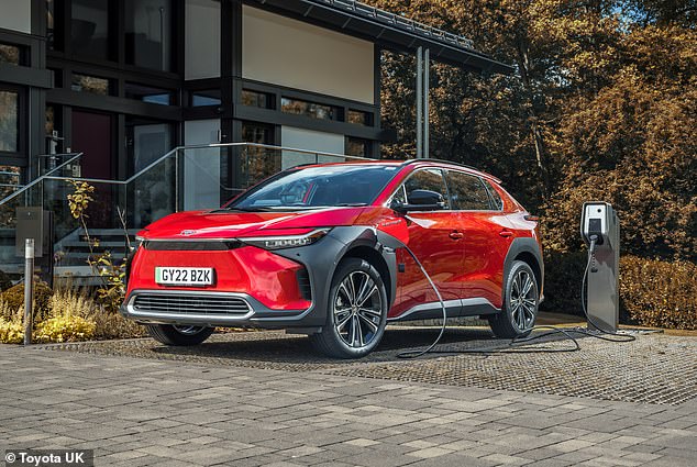 Toyota's only current full EV is the bZ4X SUV (pictured), which offers a range of 518 kilometers between charges