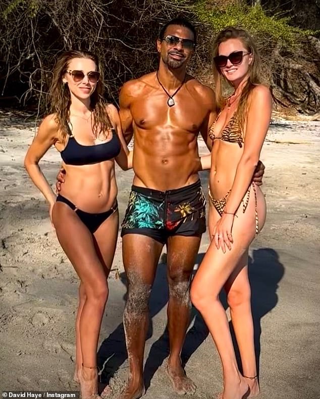 Throuple: Una raised eyebrows earlier this year when it was reported she was in a three-way relationship with boxer David Haye, 42, and his model partner Sian Osborne, 35