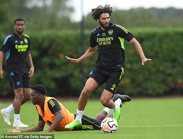 Long-serving Arsenal midfielder Mo Elneny could be in line for a return once he battles back from a long-term knee injury