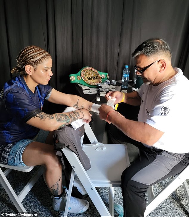 Arrua suffered a fatal heart attack on the sidelines of Perez's interim WBC featherweight title fight with Skye Nicolson