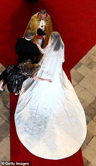 Kate dazzled in her wedding dress in the beautiful Alexander McQueen dress