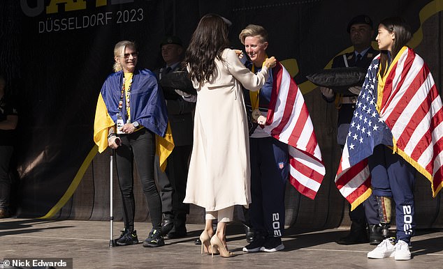 The Duke and Duchess of Sussex will present the medals during a swimming medal ceremony on Saturday