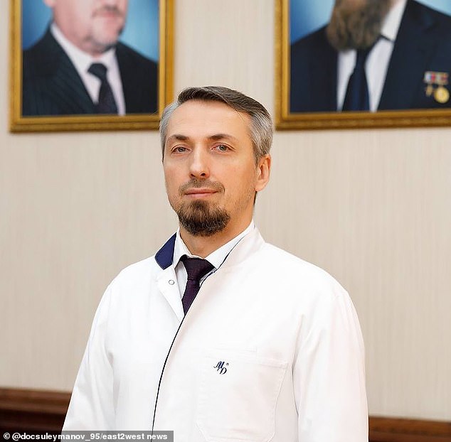 This week, reports emerged that Kadyrov had claimed his former doctor (pictured) – who was also his health minister and deputy prime minister – for poisoning him and causing his health problems.