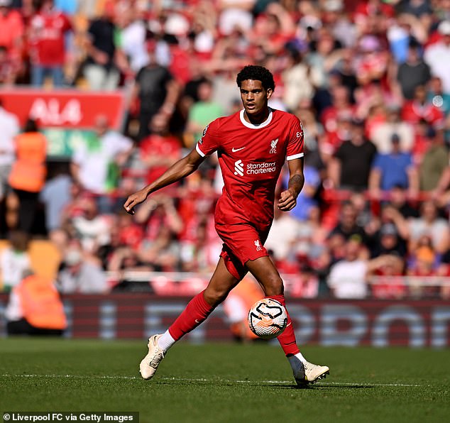 Quansah also played 19 minutes in Liverpool's 3–0 win over Aston Villa in the league